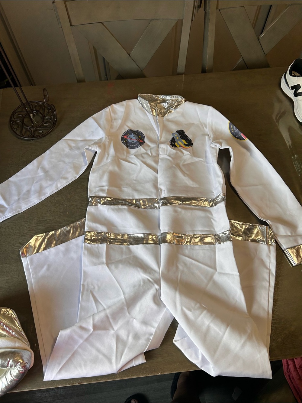 The Ordinary White and Silver Kids Space Explorer Costume